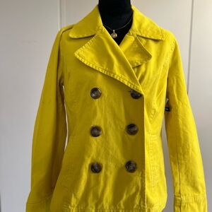 Old Navy Yellow Double-Breasted Blazer Jacket